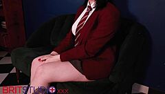 British college student gets spanked during detention hey check it out