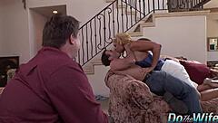 Hot Busty Wife Angela Aspen Cuck Watches Pussy Fuck