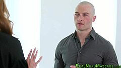 Gorgeous Nuru Babes Soaked in 3Way Massage Blowjob Cum Swap!