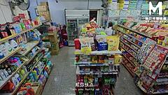 promiscuous clerk gets fucked hard at work by coworker