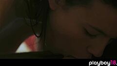 Blondie Joins Spying Couple For Blonde Brunette Threesome Fuck