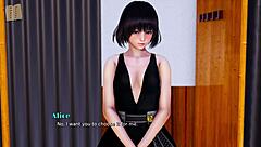 brunette indian plays teasing ass game at home