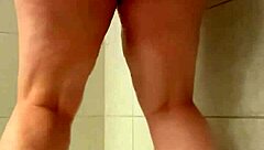 milf undresses revealing her juicy big ass solo