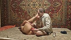 big dildo teases wide anal gape