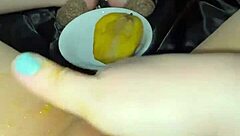 mango stuffing my 18 yo virgin pussy feels so kinky, want bbc next?