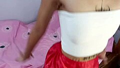 fuck skinny asian with cock ring standing weird doggy and 69!