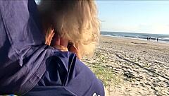 milf jerks cock publicly from behind suddenly