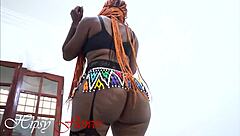 pear shaped zulu milf dances and rides big ass pro style