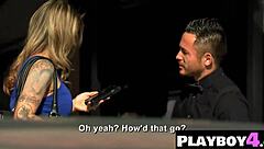 Naughty busty milf sucks tattoo dick while he licks wet pussy 😋👅