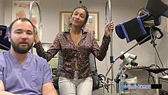 Dr Tampa's Smuggling Inc: Miss Mars in Latex Gloves Handcuffed with Big Ass and Tits