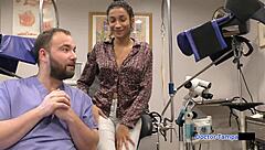 Dr Tampa's Smuggling Inc: Miss Mars in Latex Gloves Handcuffed with Big Ass and Tits