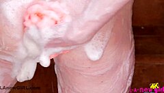 Hot Blonde's Sexy Body Shines in 4K Erotic Shower with Big Tits and Wet Pussy