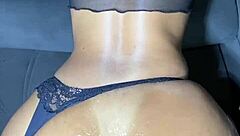 Intense Oiled Brazilian Ass Fucking Creampie