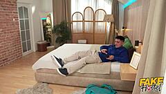 Fake Hostel Scene: Thick Juicy Milf Wife Sent to Fuck Student in Doggystyle Frenzy