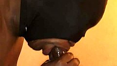 Ebony Bitch Deepthroats Monster Big Black Cock Seductively?