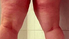 milf undresses revealing her juicy big ass solo