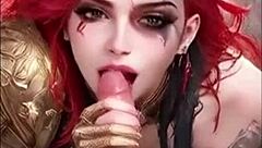 eepol malenia elden ring ai pussy gets missionary doggystyle cum in mouth