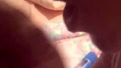 Casual couple chats about oral fun together