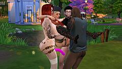 Mortimer and Duncan Pound Sabri Muff While Mercedes Joins Wild 4some