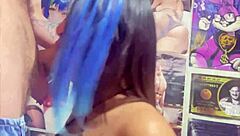 sexy university teen sucks monster cock facefucked roughly by bodybuilder