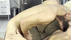 he calls friend for young virgin threesome fun