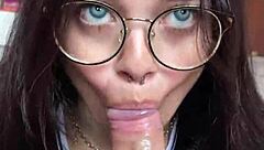 blue eyed newbie deepthroats wellington prado's massive cock sloppily