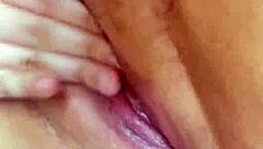 Daylight clit frotting builds to shattering orgasm tease