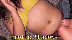 Hot Cum Dripping on Sexy Belly Button Closeup