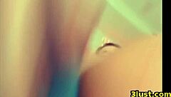 wow cute girl anal dildo buttplug play!