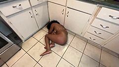 bro watch me wreck curly ebony teen's fat ass till she limps