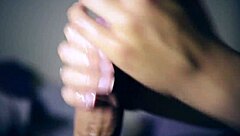 wife's pov massage turns into handjob cumshot explosion