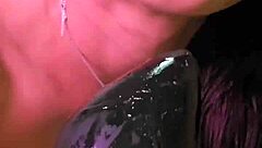 brunette stretches huge ass with massive anal toys gaping wide