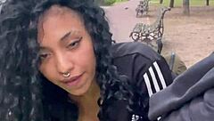 hot argentinian teen gulps cum in buenos aires public park daytime!