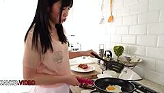 steamy asian maid's perky tits bounce in hot passionate sex 😘🔥