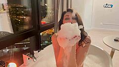 milf slips into hot bath chasing that wild orgasm 🛁💦😍