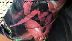 milf jerks cock publicly from behind suddenly