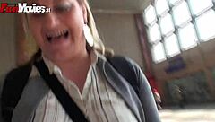 German Chubby Mature Slut Fucked Hard in Park