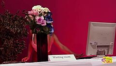 skinny blonde brunette lesbian threesome anal dildo fingering frenzy