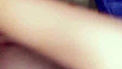 Young janda orgasms wildly from hard creampie fuck