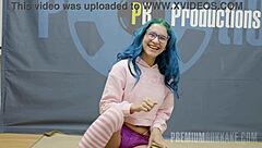 Premiumbukkake's Min Galilea gulps inter gokkun blowjobs and facials