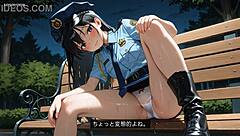 night park police tempts with seductive handjob asmr whispers
