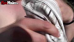 German Chubby Mature Slut Fucked Hard in Park