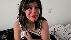 she rewards my ice cream with sloppy morning blowjob close up