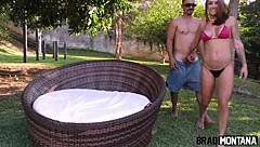 pervy nympho jennifer drags stud for wild outdoor fuck