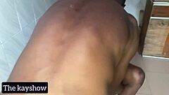 Sweet lips savor multiple throbbing black cocks