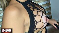 blonde milf agatha moans as bbc stretches big ass pussy wildly