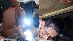 stepmom trapped under sink begs for hung relief pounding