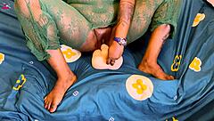 uglygalz toys her pierced pussy moaning loud