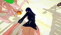 Nami Robin Hot Foursome Fucked Missionary Doggystyle Cumshots?