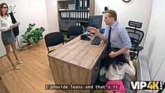 vip4k. bank lady boss glasses stockings multiple orgasms naughty office fucking